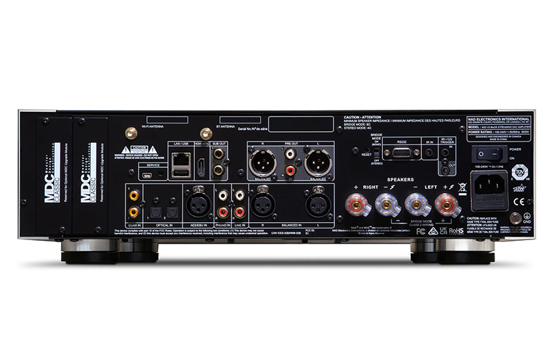 Amplificador High End NAD M33 V2 | Panel Trasero | Distribuidor Autorizado